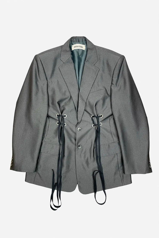 Charcoal Cinched Blazer