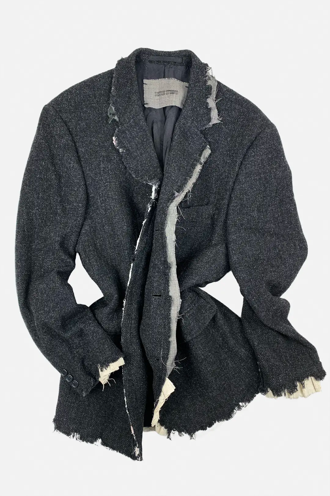 Deconstructed Wool Blazer