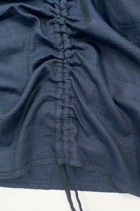 Navy Ruched Shirt