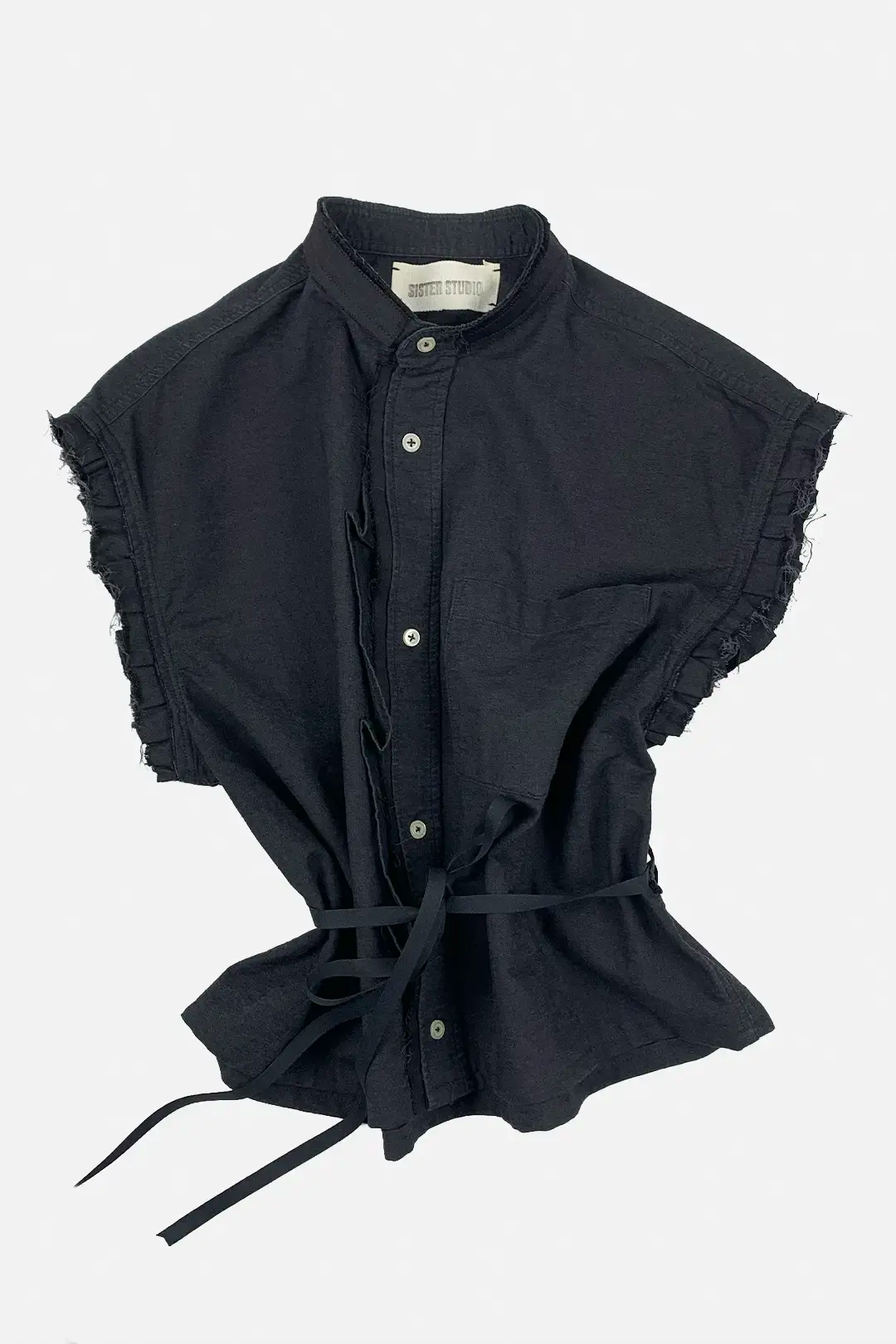 Raw Edge Top | Noir