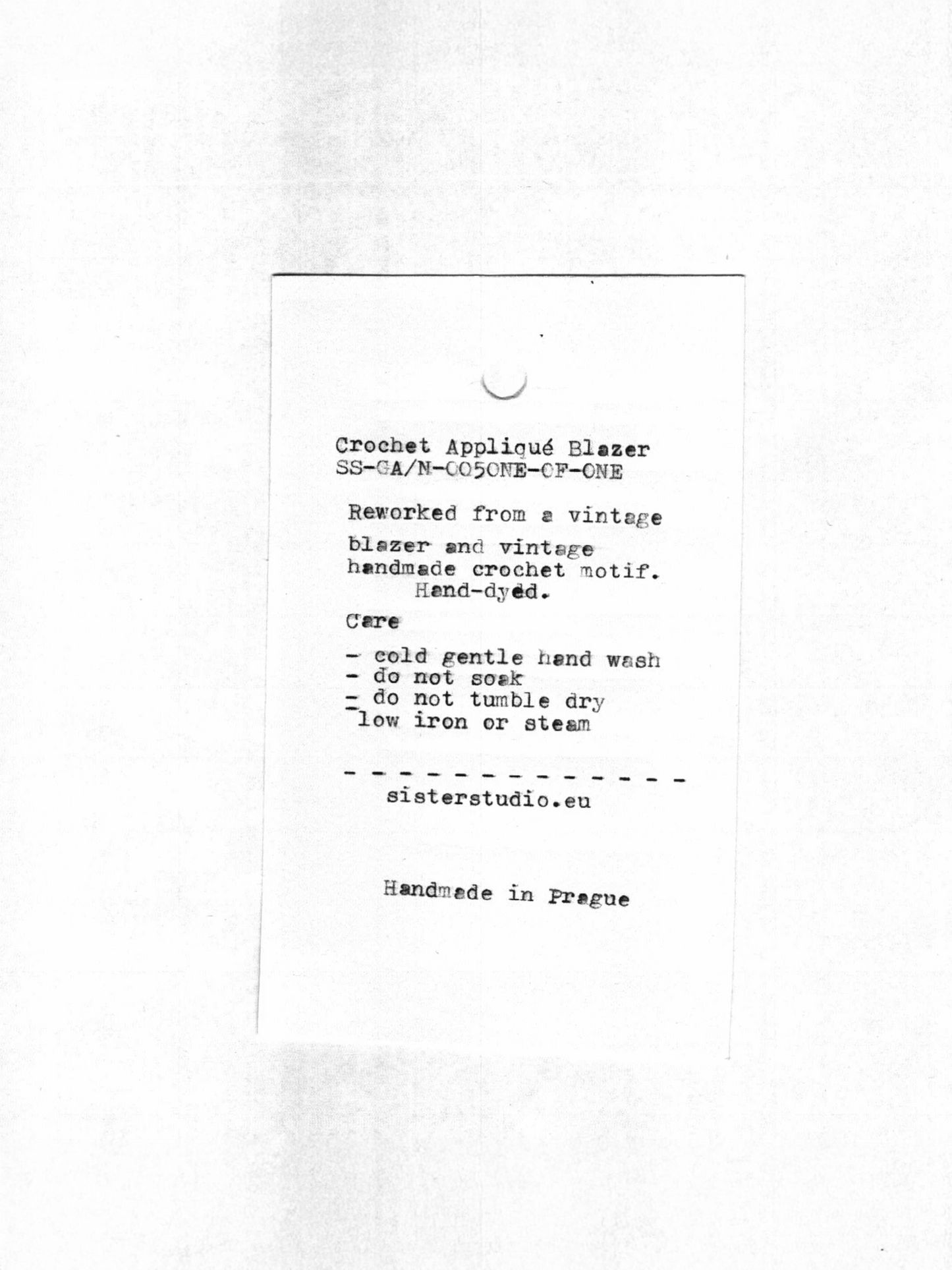 Crochet Appliqué Blazer