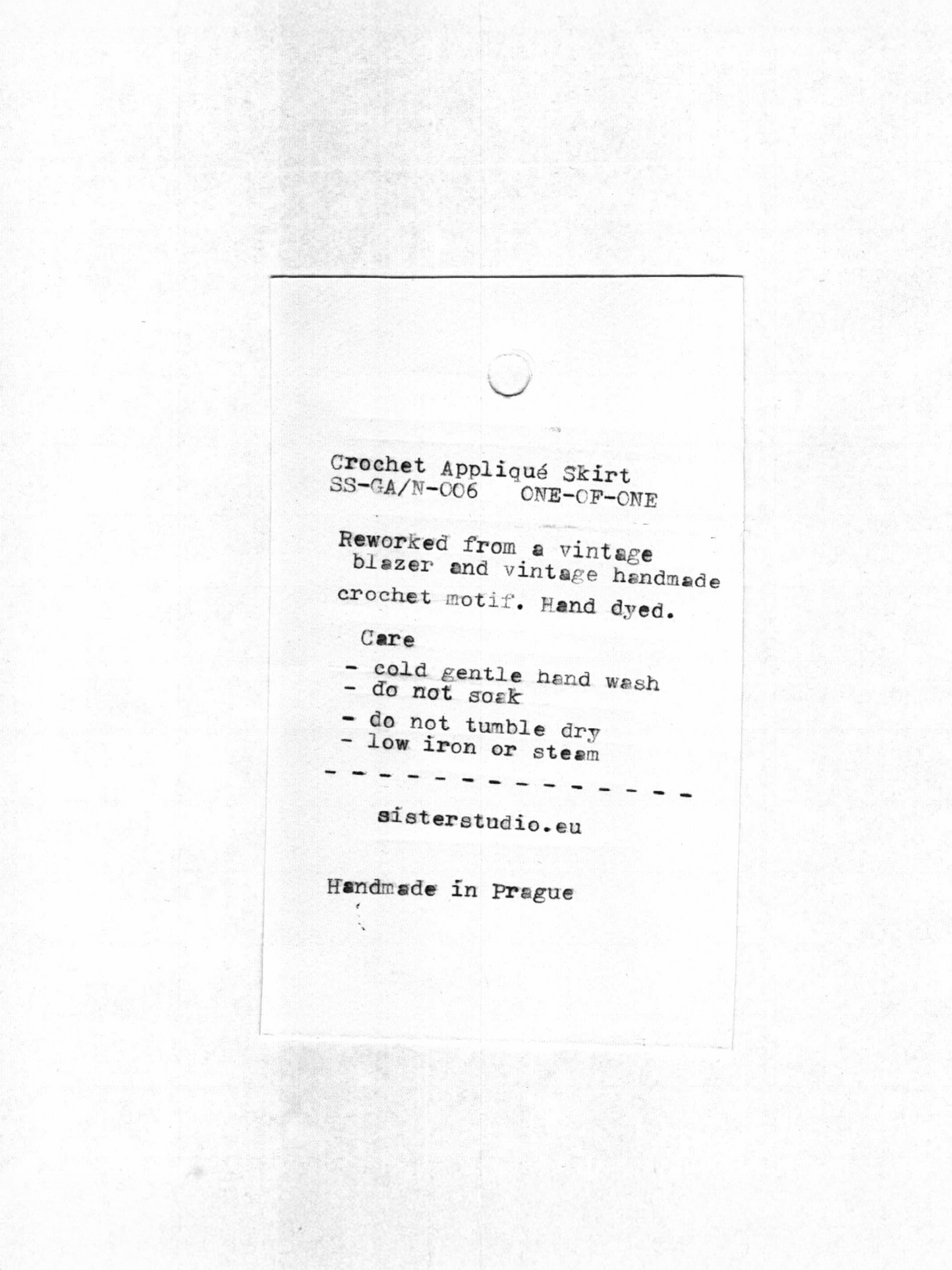 Crochet Appliqué Skirt