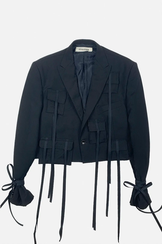 Utility Blazer Jacket | Noir