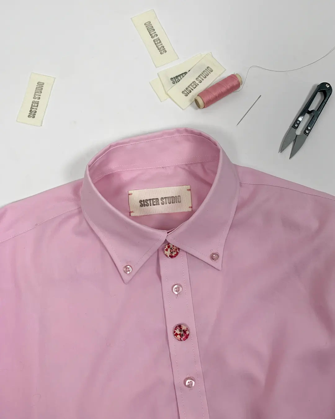 Cropped Drawstring Shirt