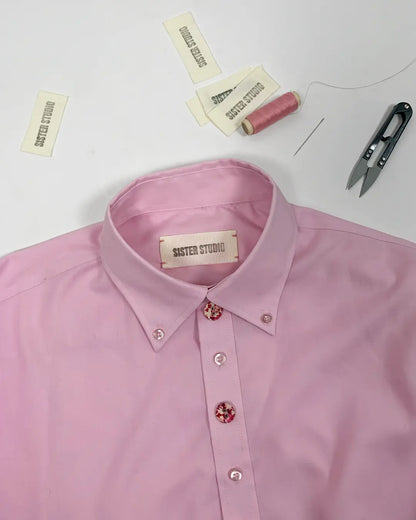Cropped Drawstring Shirt