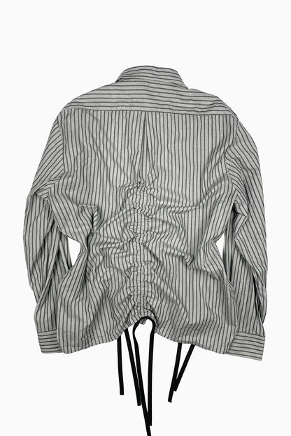 Ash Stripe Ruched Shirt