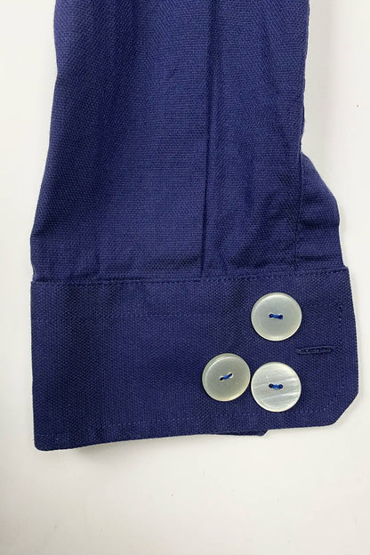 shirt cuffs with beige buttons