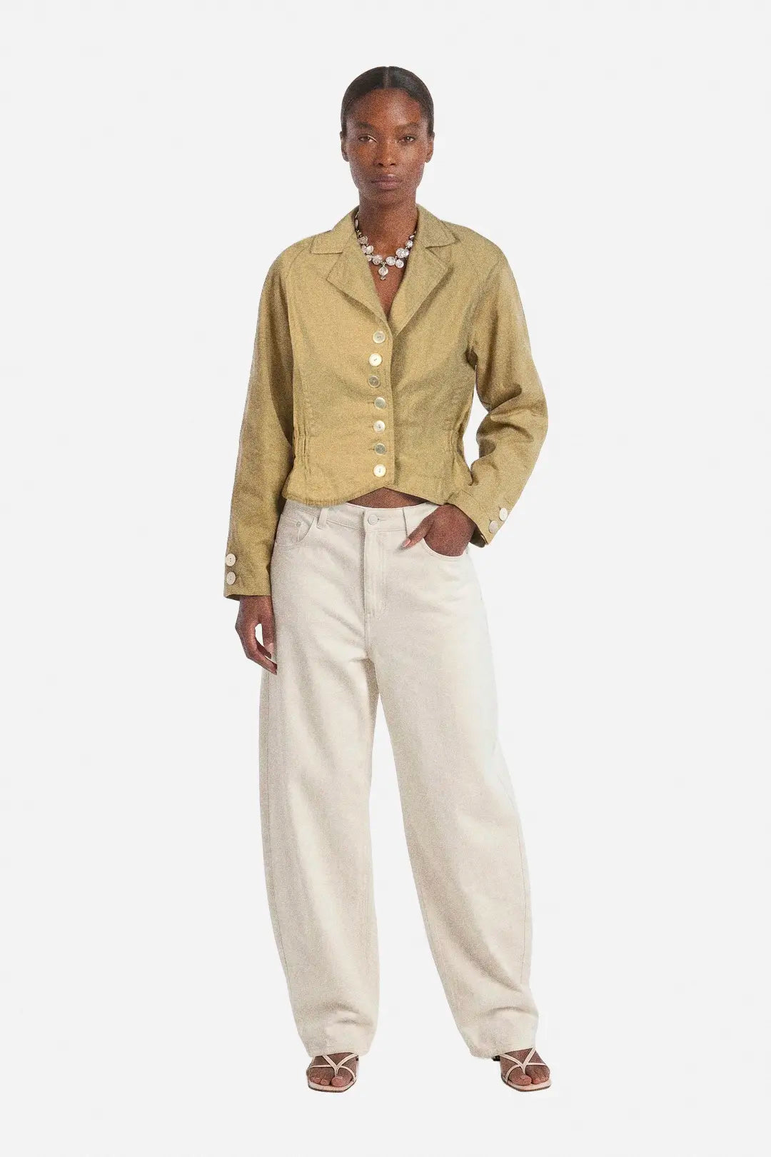 Butter Yellow Cotton Jacket