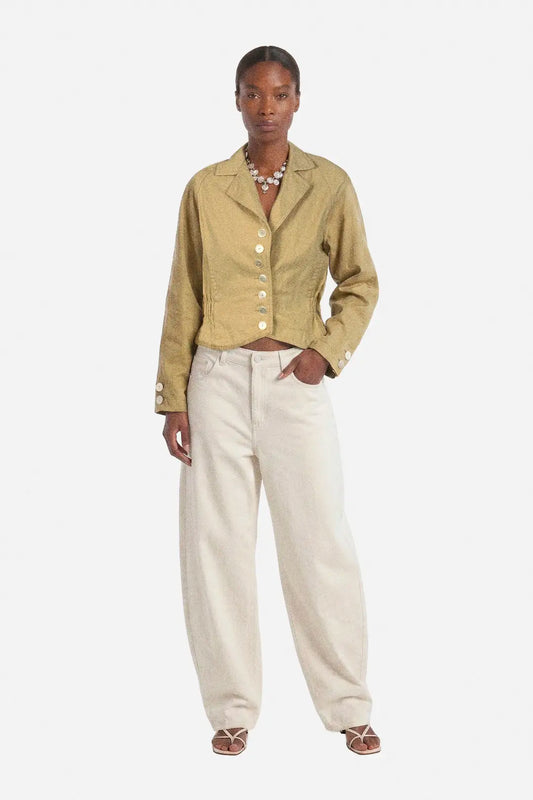 Butter Yellow Cotton Jacket