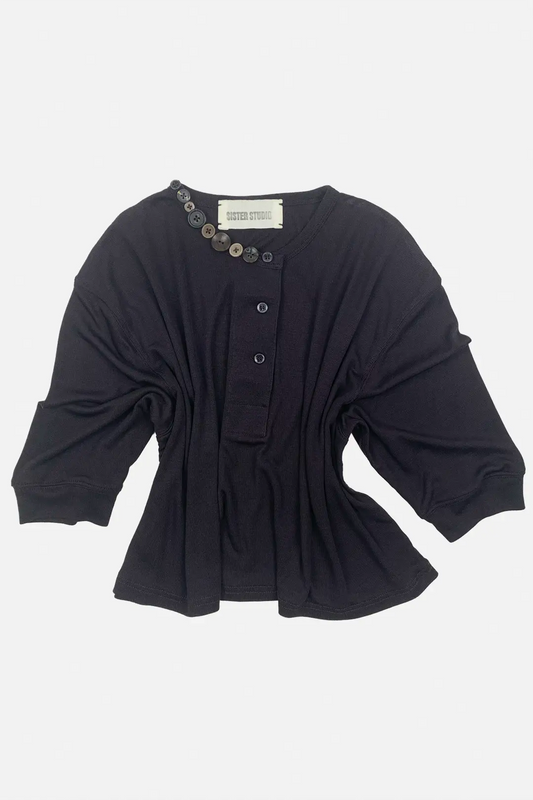 Button Crop Top