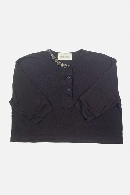 Button Crop Top