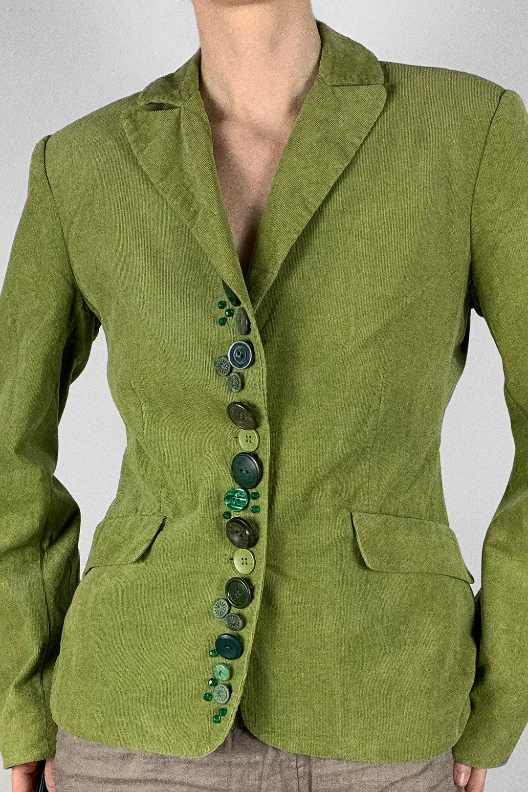 Button Jacket | Lime