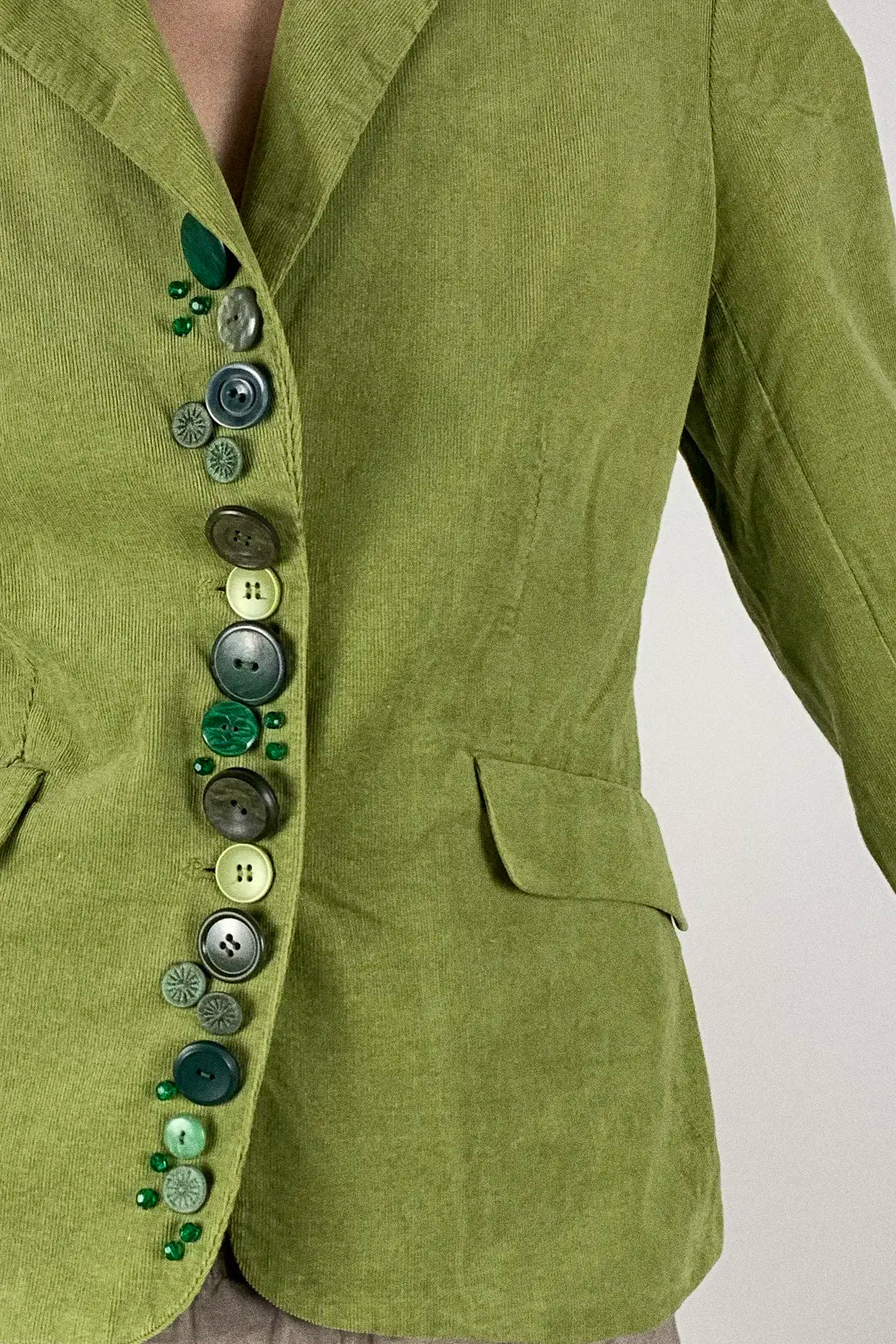 Button Jacket | Lime