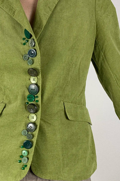 Button Jacket | Lime