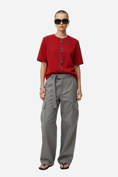 Button Wave Top