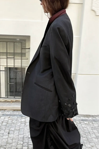 Button Cuffs Blazer