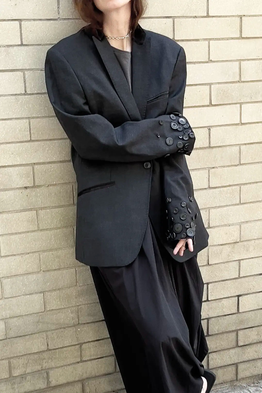 Button Cuffs Blazer