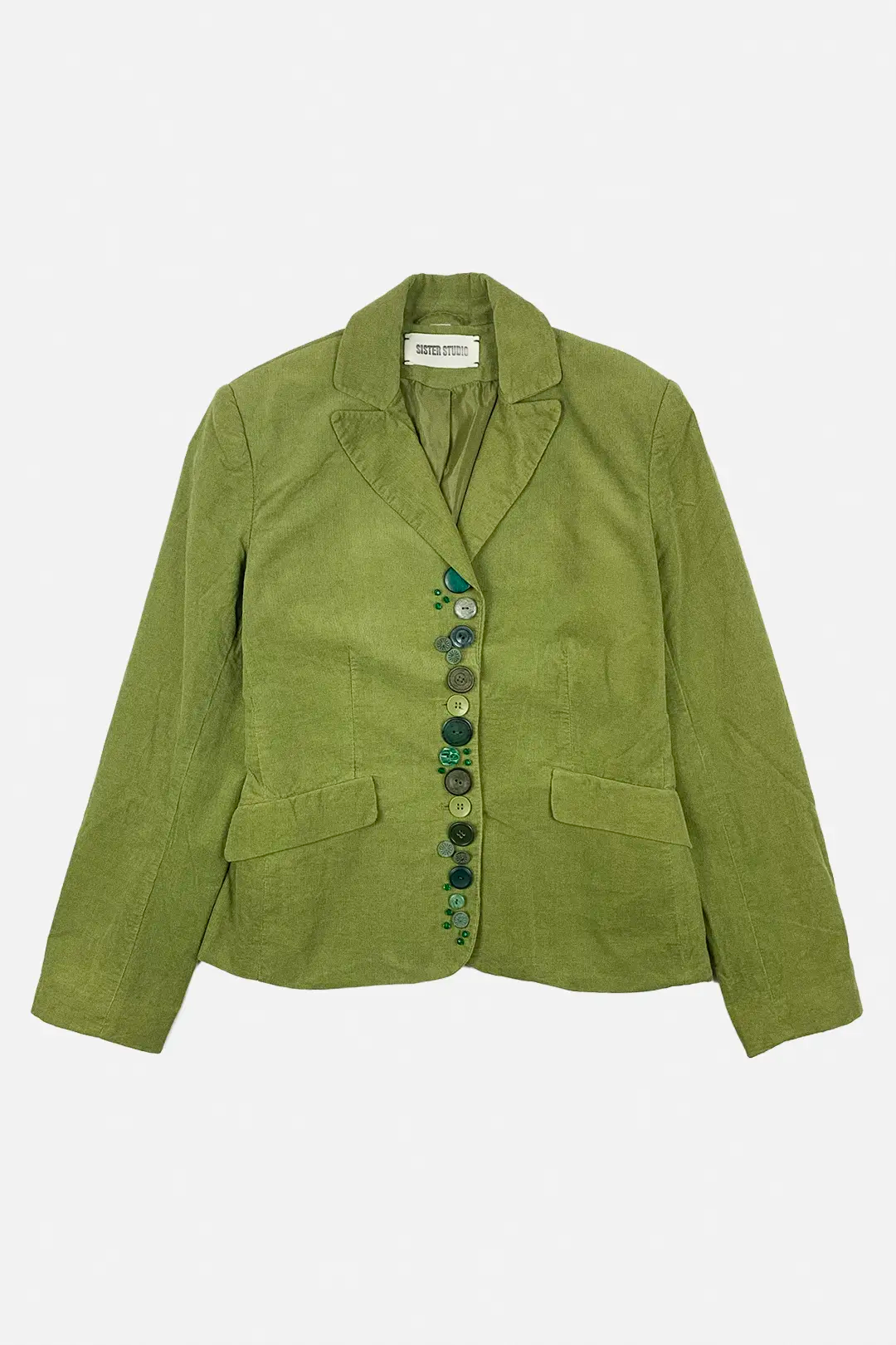 Button Jacket | Lime