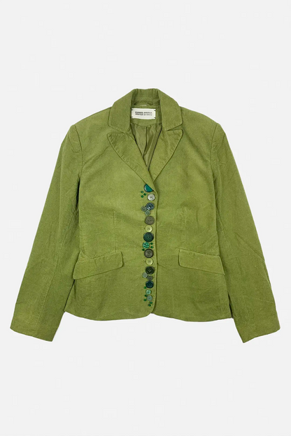 Button Jacket | Lime