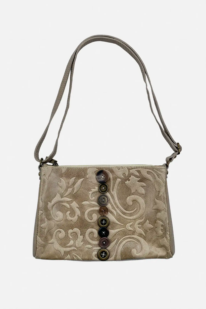 Button Leather Bag