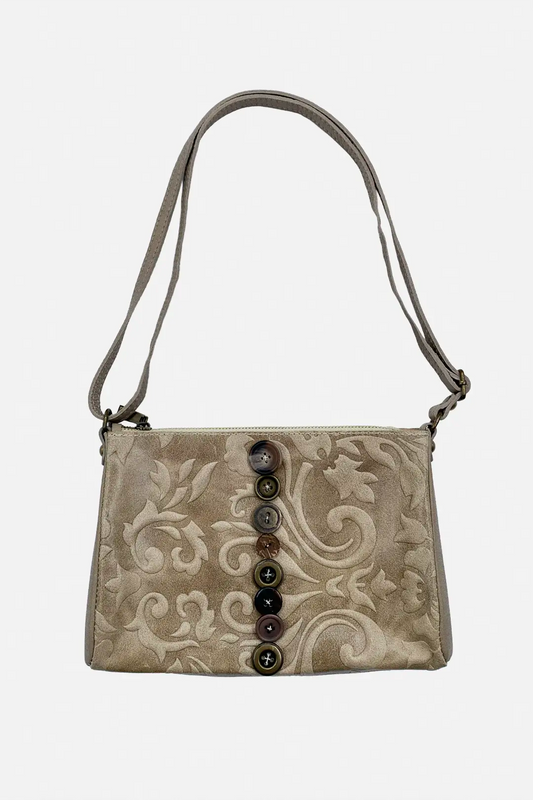 Button Leather Bag
