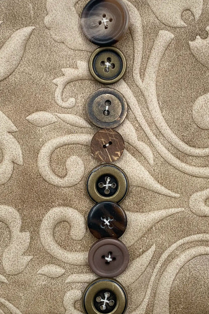 Button Leather Bag