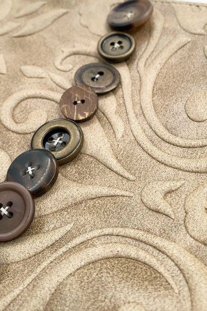 Button Leather Bag