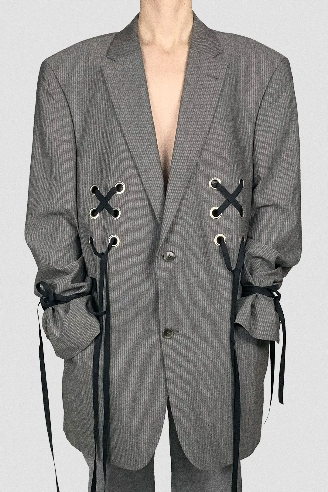 Chalk Pinstripe Blazer
