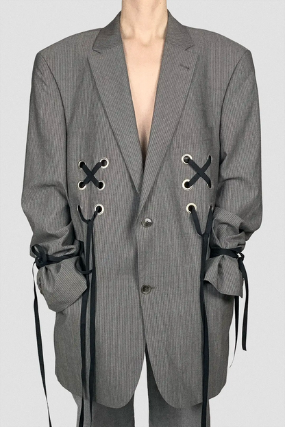 Chalk Pinstripe Blazer