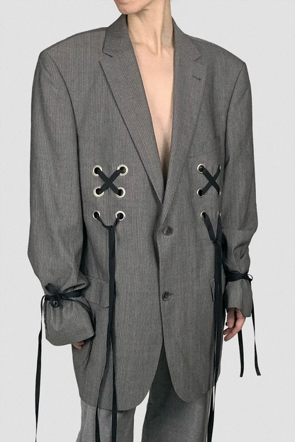 Chalk Pinstripe Blazer
