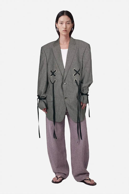 Chalk Pinstripe Blazer