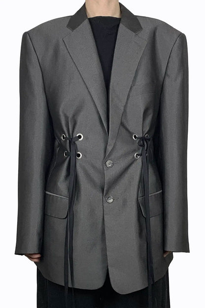 Charcoal Cinched Blazer