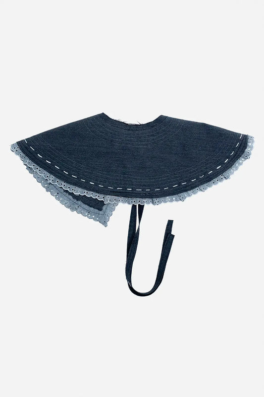 Charcoal Lace Collar