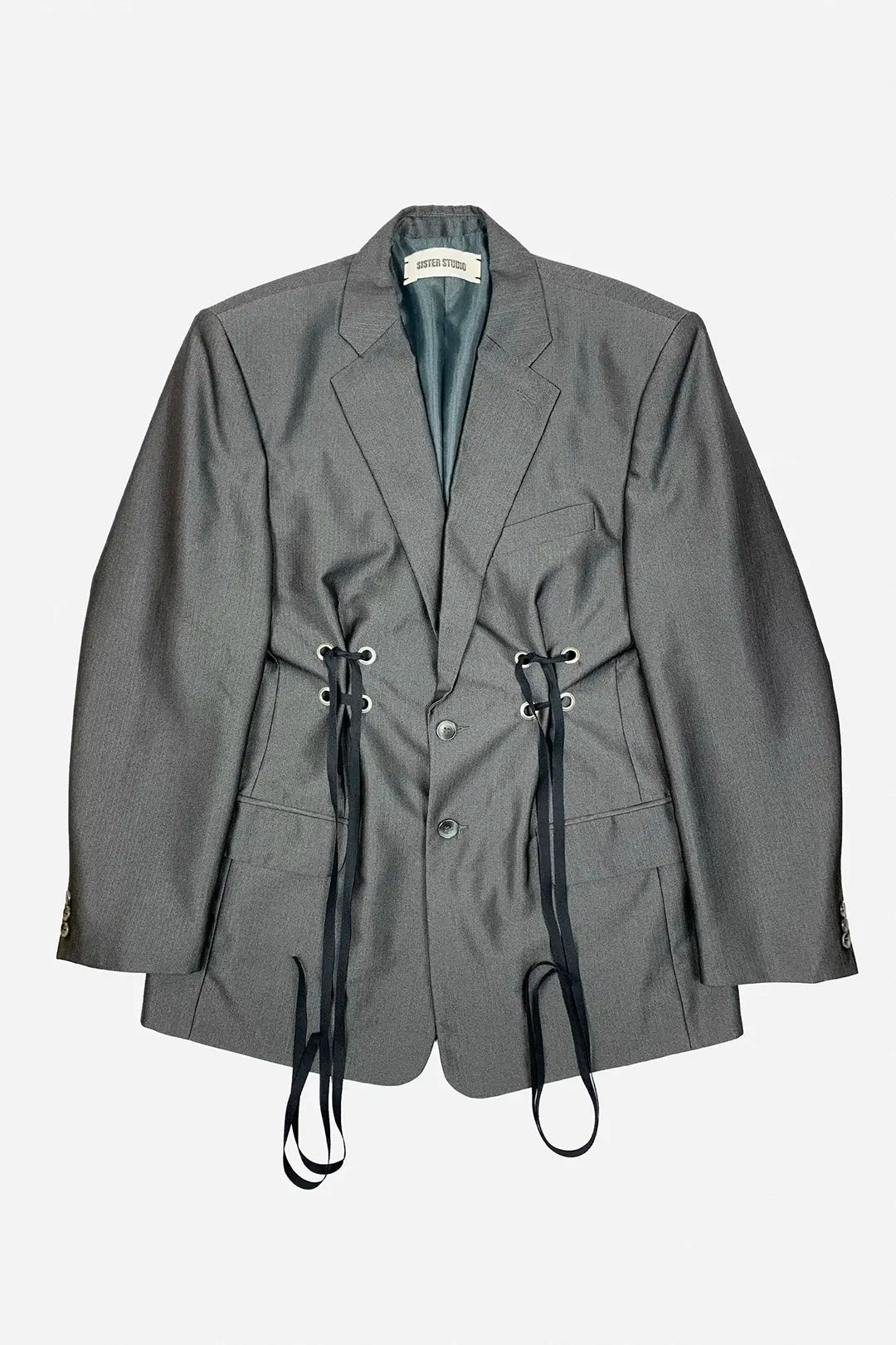 Charcoal Cinched Blazer