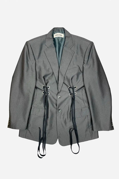 Charcoal Cinched Blazer