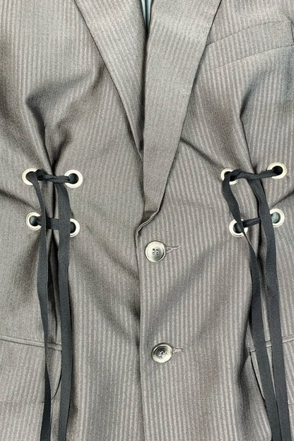 Charcoal Cinched Blazer