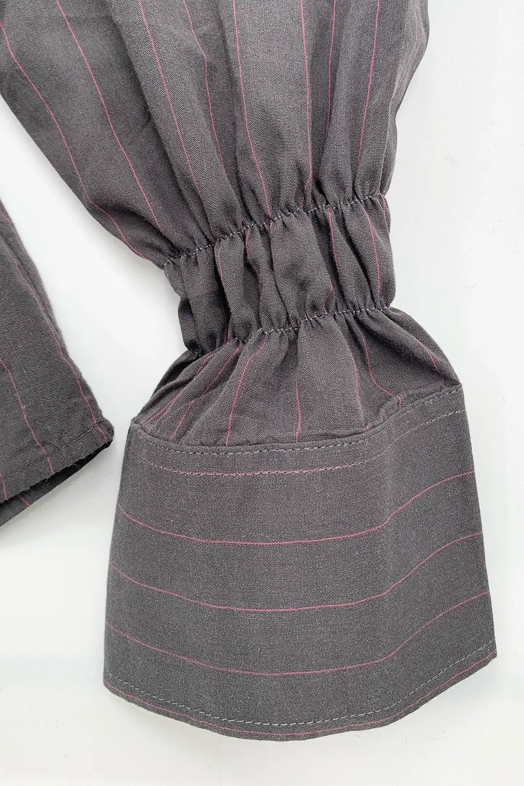 Charcoal Shirred Shirt