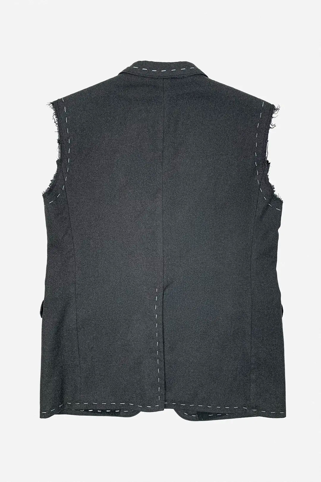 Charcoal Stitched Vest