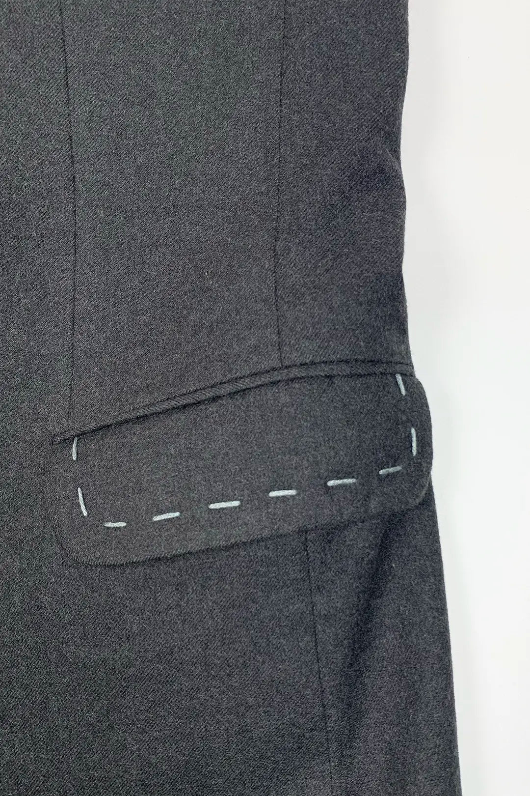 Charcoal Stitched Vest