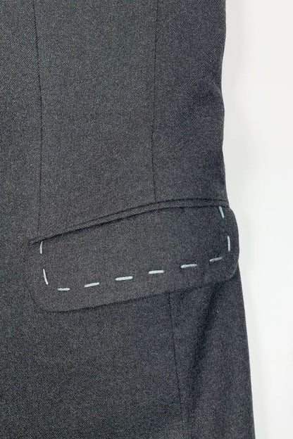 Charcoal Stitched Vest