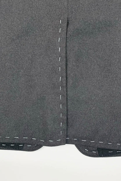 Charcoal Stitched Vest