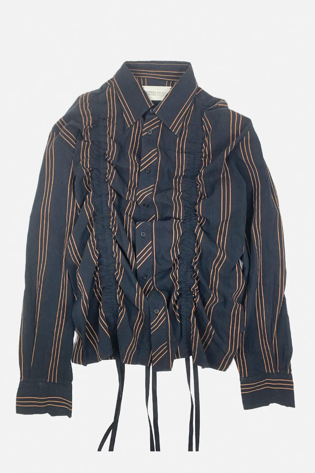 Clay Stripe Ruched Shirt