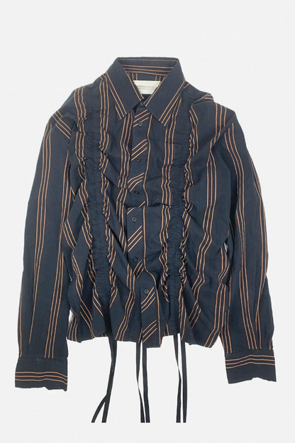 Clay Stripe Ruched Shirt