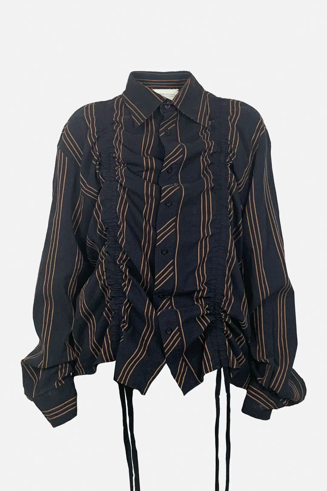 Clay Stripe Ruched Shirt