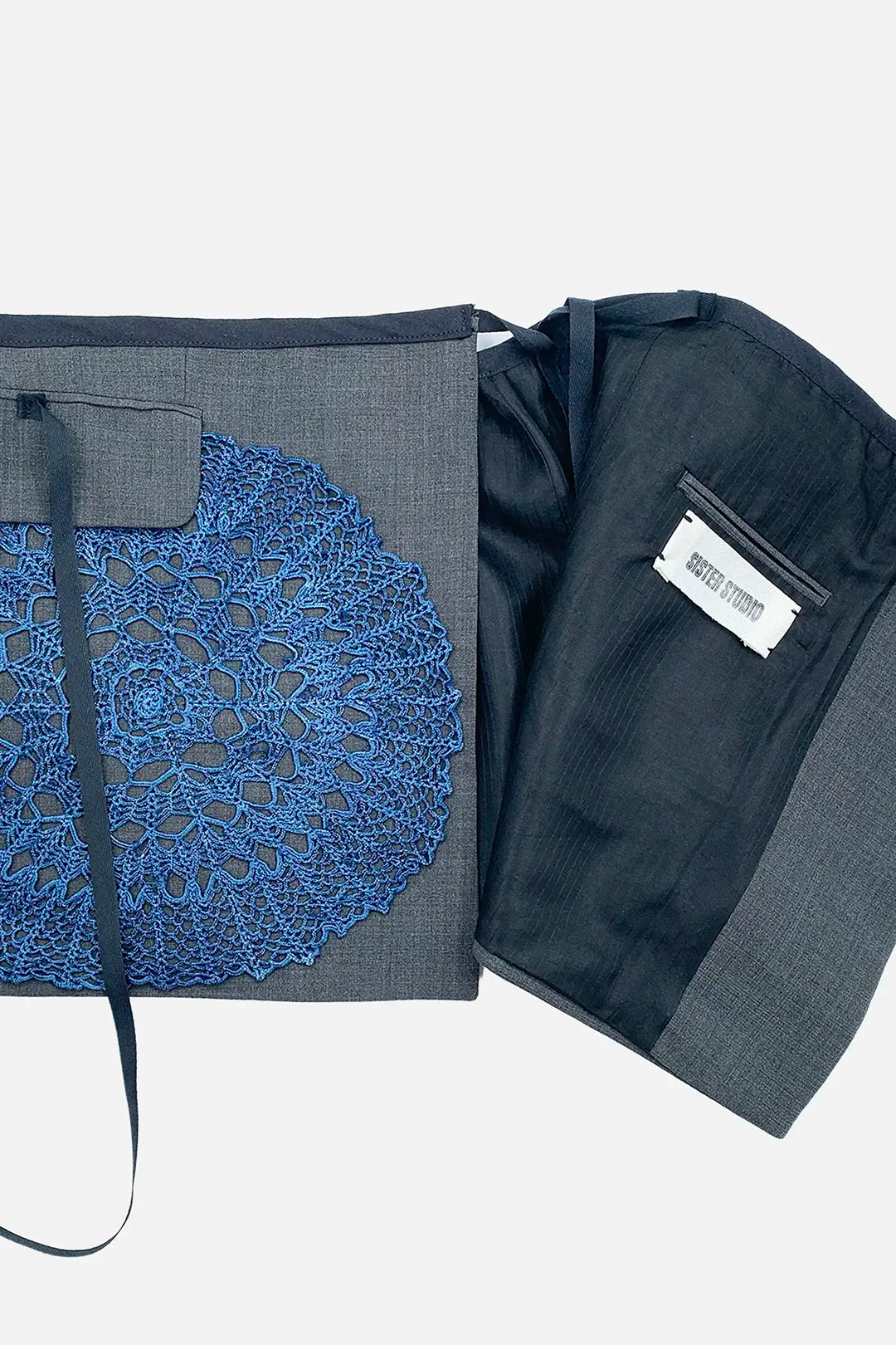 Cobalt Crochet Wrap Skirt