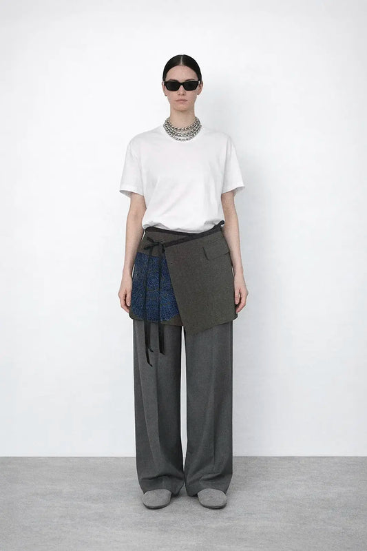 Cobalt Crochet Wrap Skirt