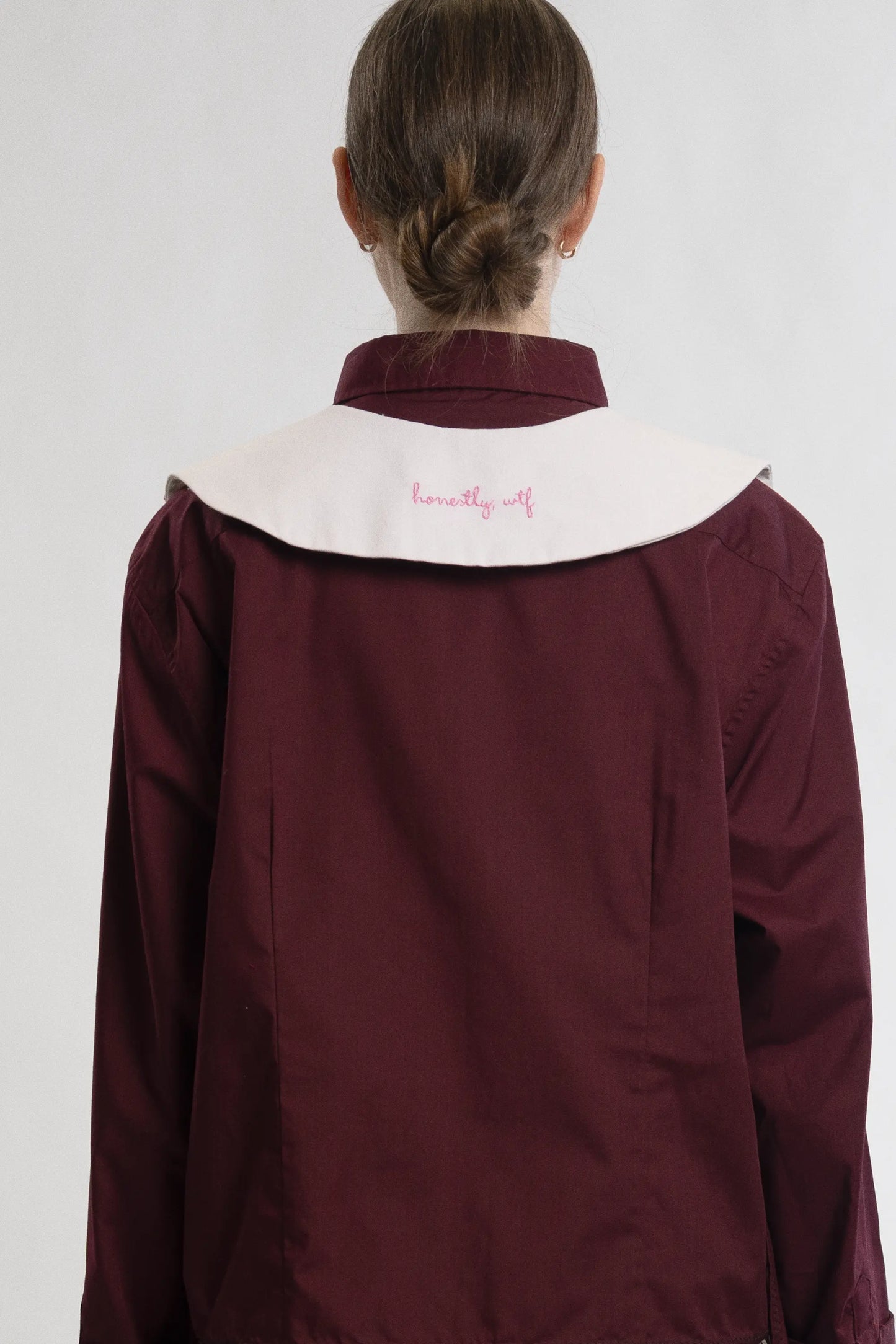 Pink Embroidery Collar