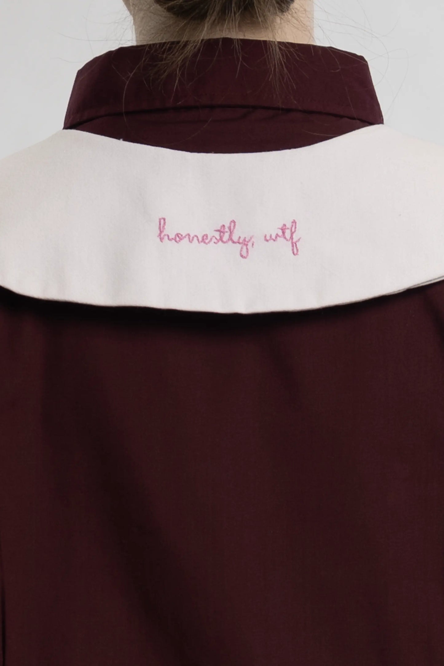 Pink Embroidery Collar