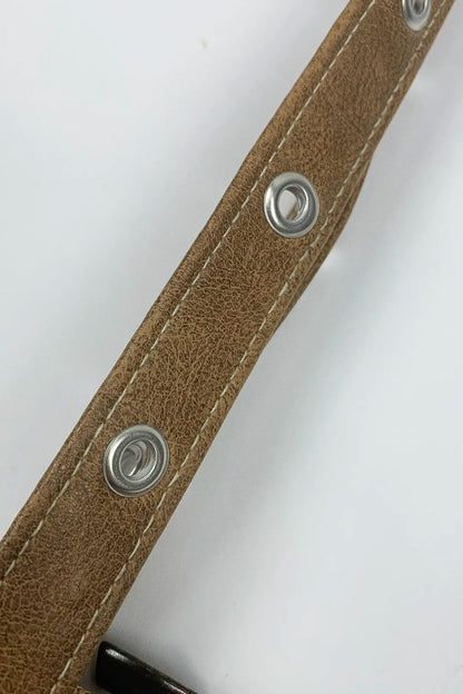 Corset Detail Leather Bag