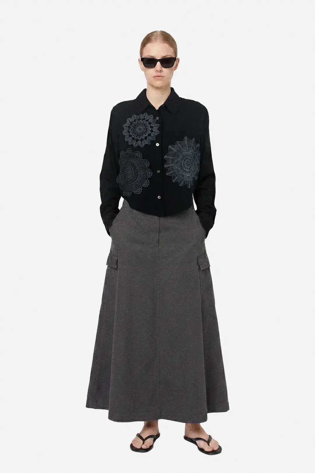 Doily Silk Shirt